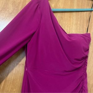 Hot Pink One Shoulder Gown